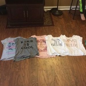 Bundle of 5 girls shirts